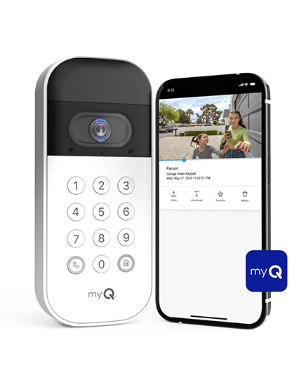 myQ Smart Garage® Video Keypad