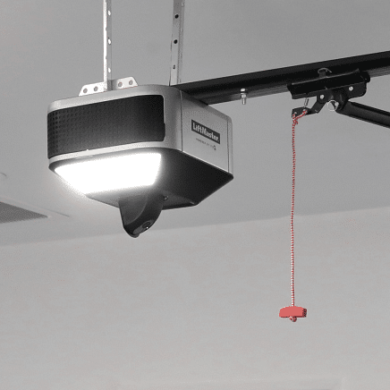 LiftMaster 6690L Garage Door Opener Side with Track